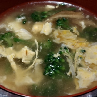 ブロッコリーとたまごの中華スープ